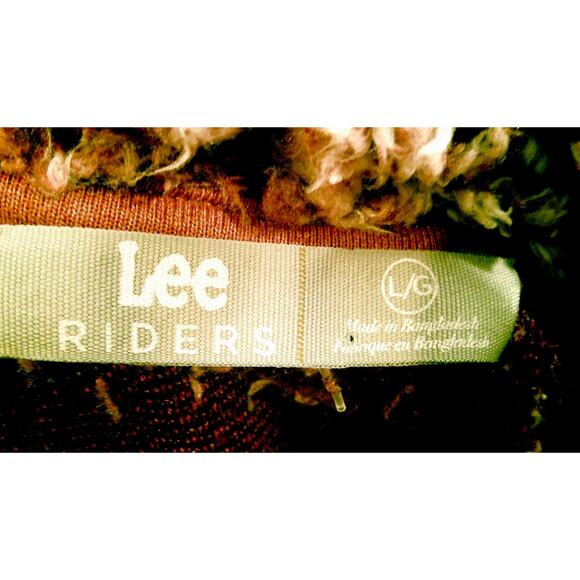 Lee Riders Women's Large Burgandy Sherpa Long Sleeve Pullover Funnel Neck - Picture 5 of 8